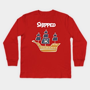 Shipped Kids Long Sleeve T-Shirt